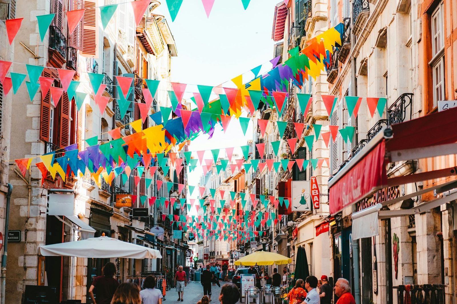 A summer street fête in the south-west of France